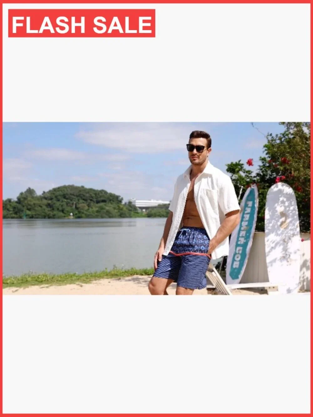 Men's Quick Dry Swim Trunks with Mesh Lining 7